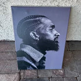 Nipsey Hussle portrait Canvas Wall Art $30 unframed $40 framed