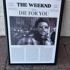 The Weeknd — “Die For You” Canvas 12×16 | $30 Unframed • $40 Framed
