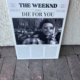 The Weeknd — “Die For You” Canvas 12×16 | $30 Unframed • $40 Framed