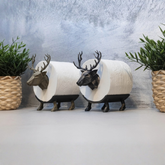 Majestic Stag, Deer Toilet Paper Roll Holder – Functional & Fun!