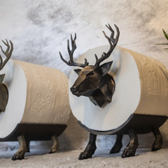 Majestic Stag, Deer Toilet Paper Roll Holder – Functional & Fun!