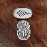 Ripple Vein Oval Base soap dish holder sponge holder