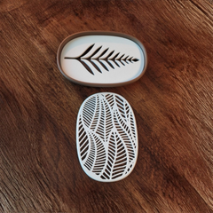 Ripple Vein Oval Base soap dish holder sponge holder