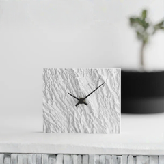 Tree Bark Texture Clock – Nature-Inspired Modern Timepiece | Minimalist Wall & Desk Clock