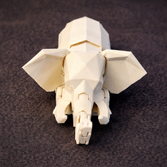 Articulated Modern 3D Elephant Decor
