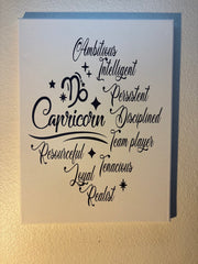 Capricorn canvas 12×16