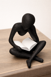 Lost in a Good Book modern reading figure Height 7.5 Width 4.5