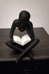 Lost in a Good Book modern reading figure Height 7.5 Width 4.5