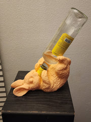 Bottoms Up Bunny Bottle Holder 8.4 width  4.4 height