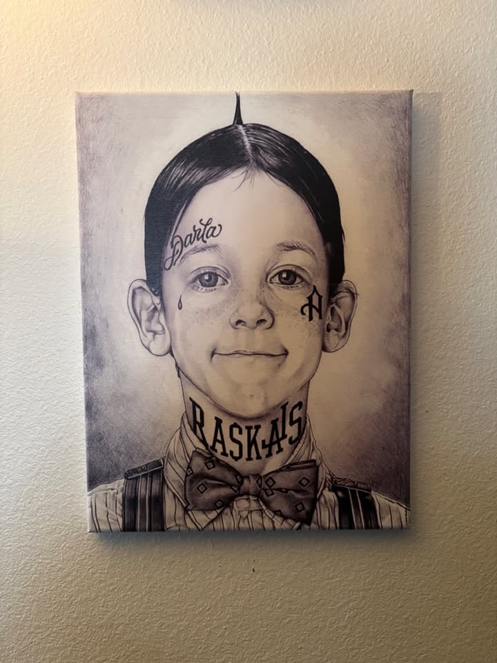 The little rascals alfalfa Thugged Out 12x16 canvas,