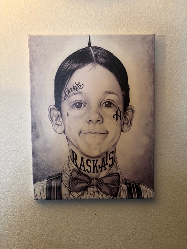 The little rascals alfalfa Thugged Out 12x16 canvas,
