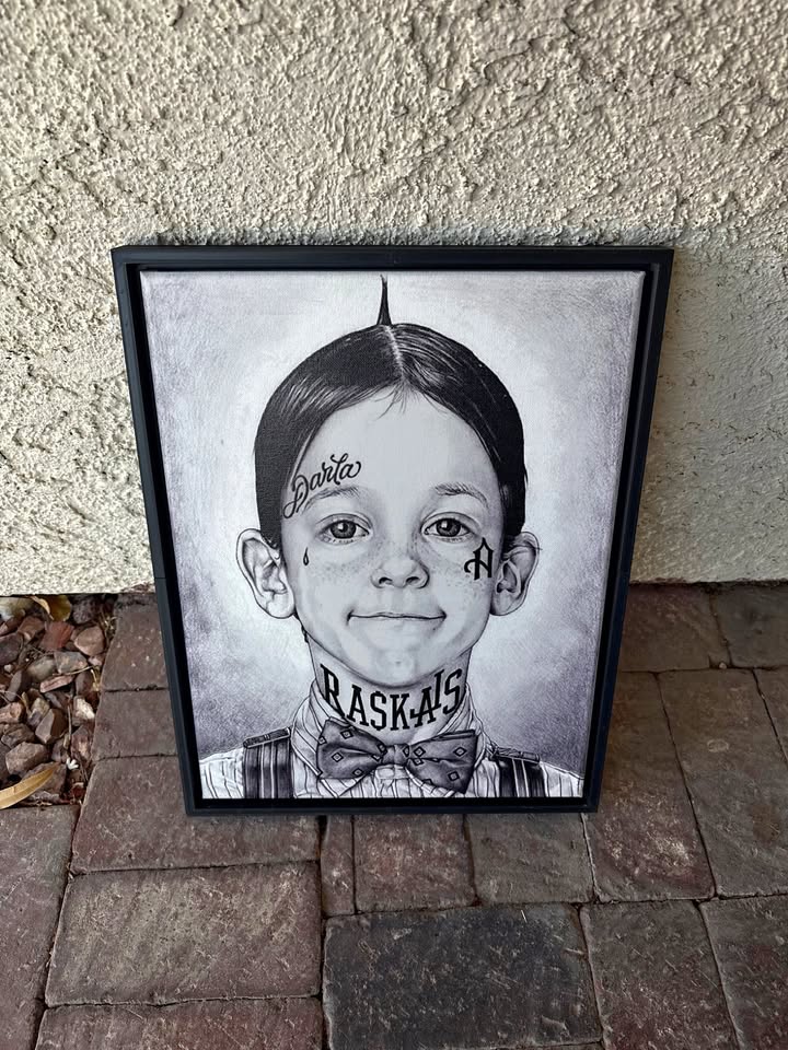 The little rascals alfalfa Thugged Out 12x16 canvas,