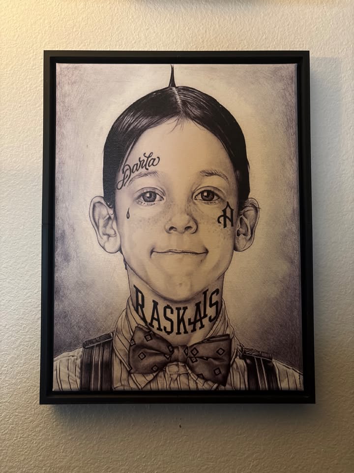 The little rascals alfalfa Thugged Out 12x16 canvas,
