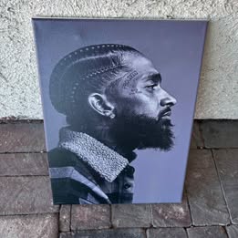 Nipsey Hussle Portrait Canvas — 12×16