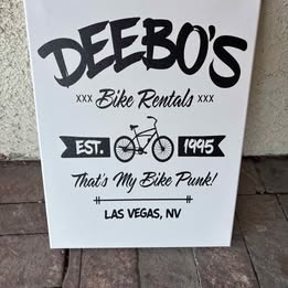 Deebo’s Bike Rentals Canvas — 12×16
