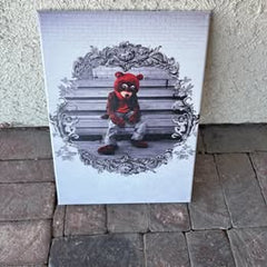 Kanye West dropout canvas 12x16 $30 framed , $40