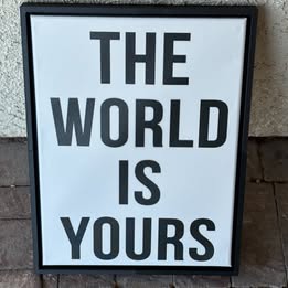 The World Is Yours Canvas — 12×16