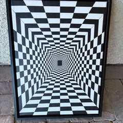 Lost in the Illusion or Mind Maze Canvas wall Art $30 unframed $40 framed