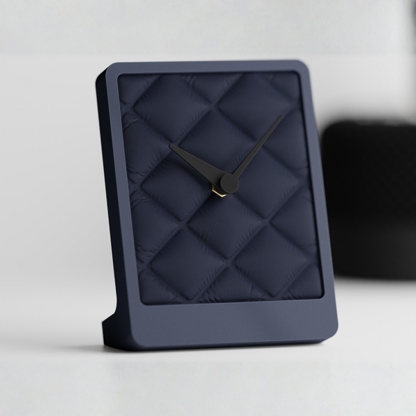 Inflated Cloth Pattern Clock Modern Decor Timepiece