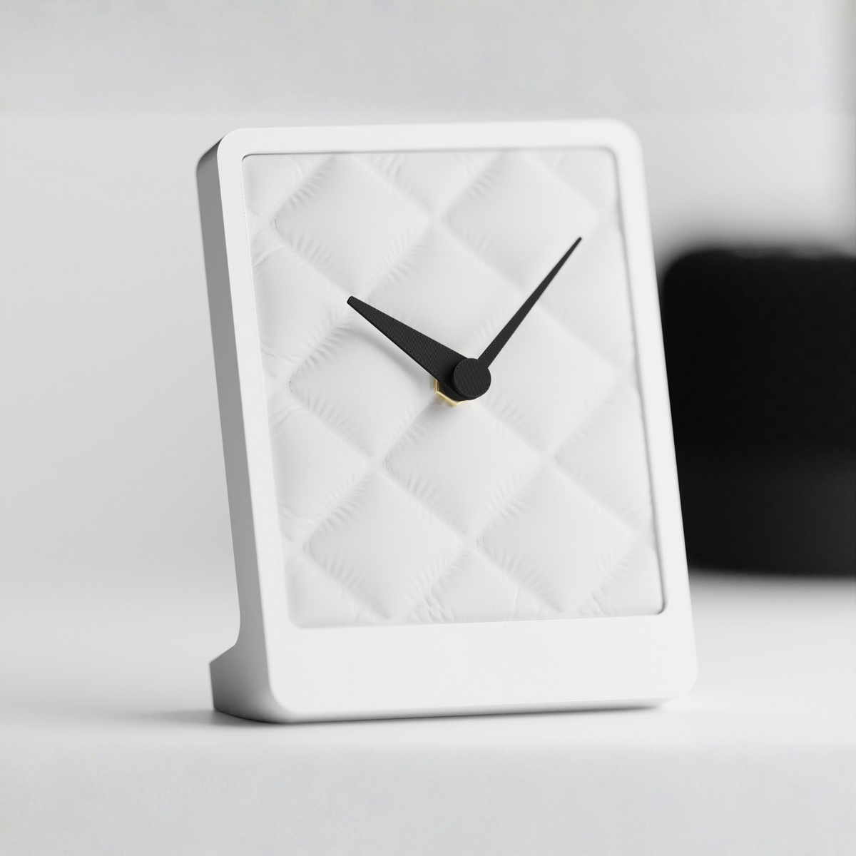 Inflated Cloth Pattern Clock Modern Decor Timepiece