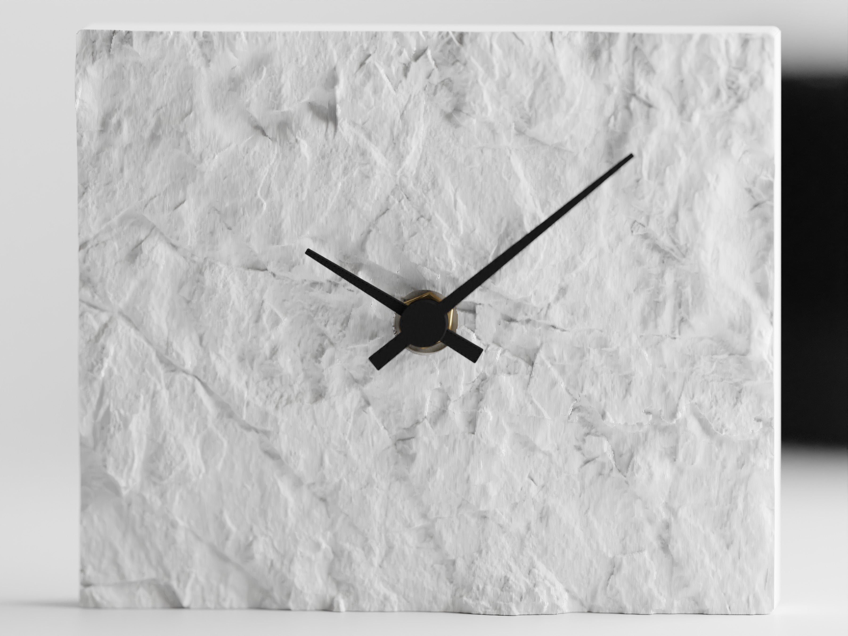 Rock Clock – Modern Stone Texture Clock for Minimalist Home Décor