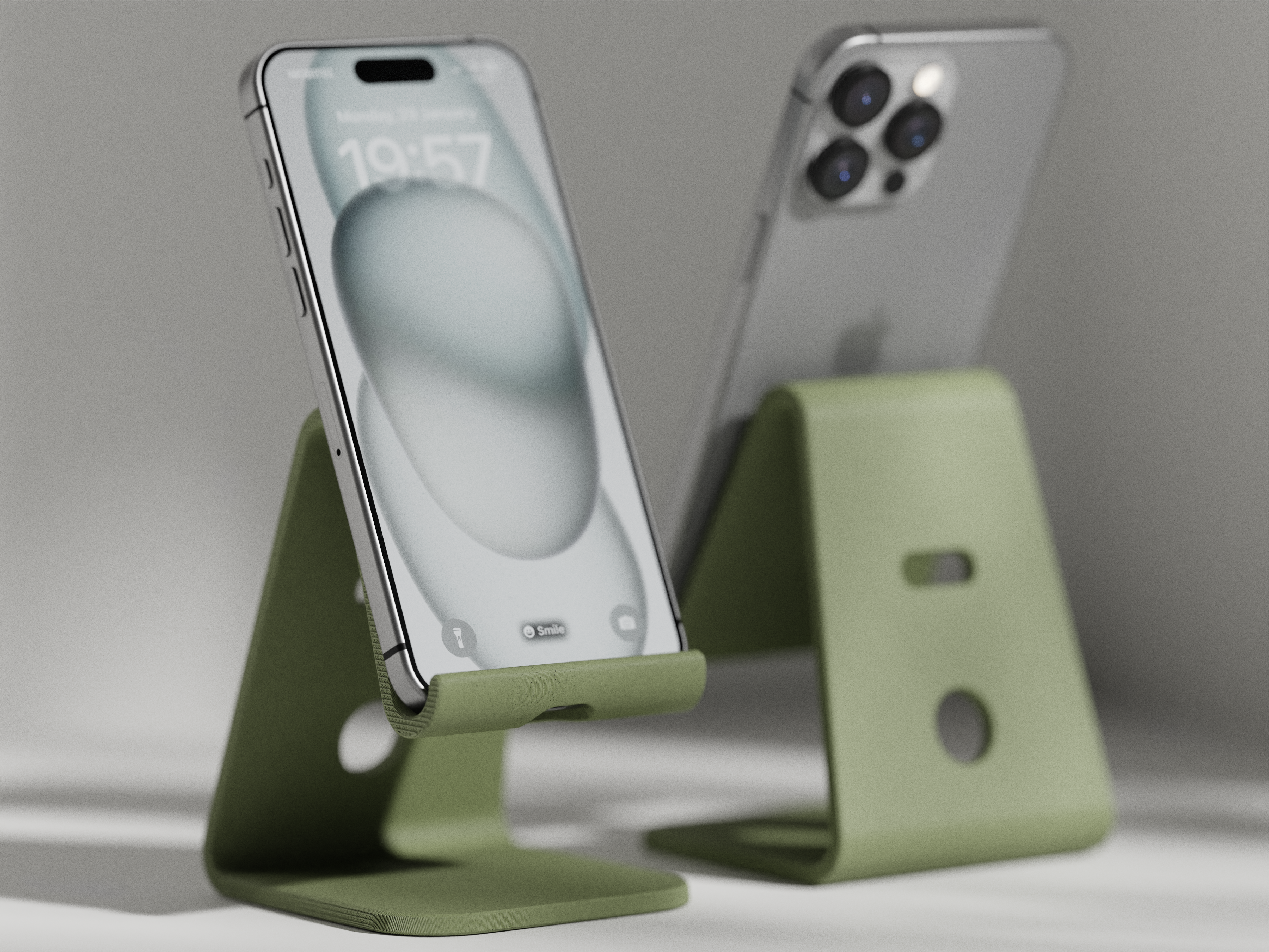 Modern Minimalist Phone Stand – Sleek Desk Holder for iPhone & Android