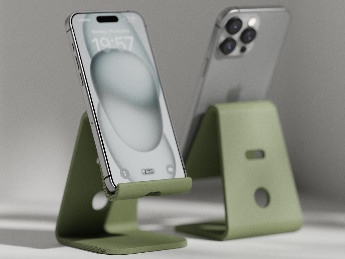 Modern Minimalist Phone Stand – Sleek Desk Holder for iPhone & Android Main image