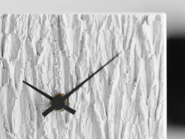 Tree Bark Texture Clock – Nature-Inspired Modern Timepiece | Minimalist Wall & Desk Clock