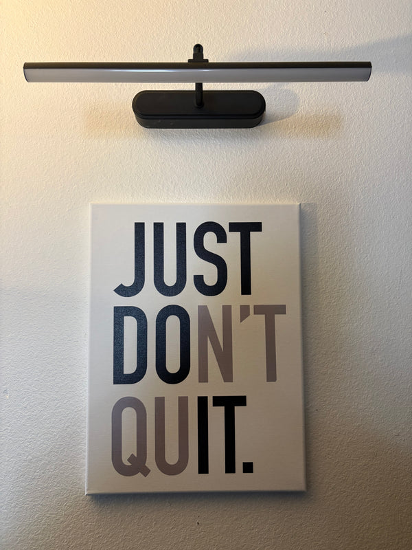 JUST DON’T QUIT – Minimal Motivational Wall Art (12×16)