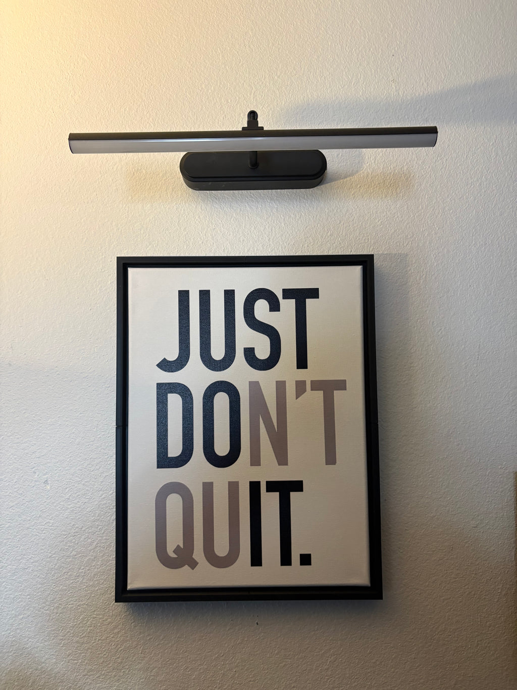 JUST DON’T QUIT – Minimal Motivational Wall Art (12×16)