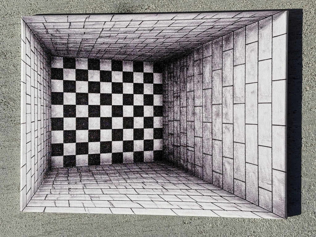 The Drop — Underground Optical Canvas, 12×16