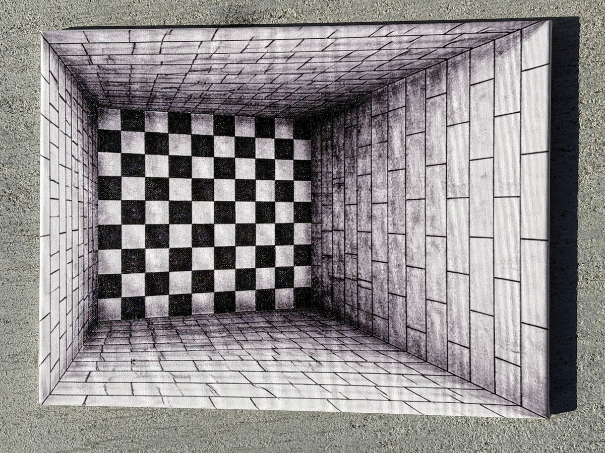 The Drop — Underground Optical Canvas, 12×16