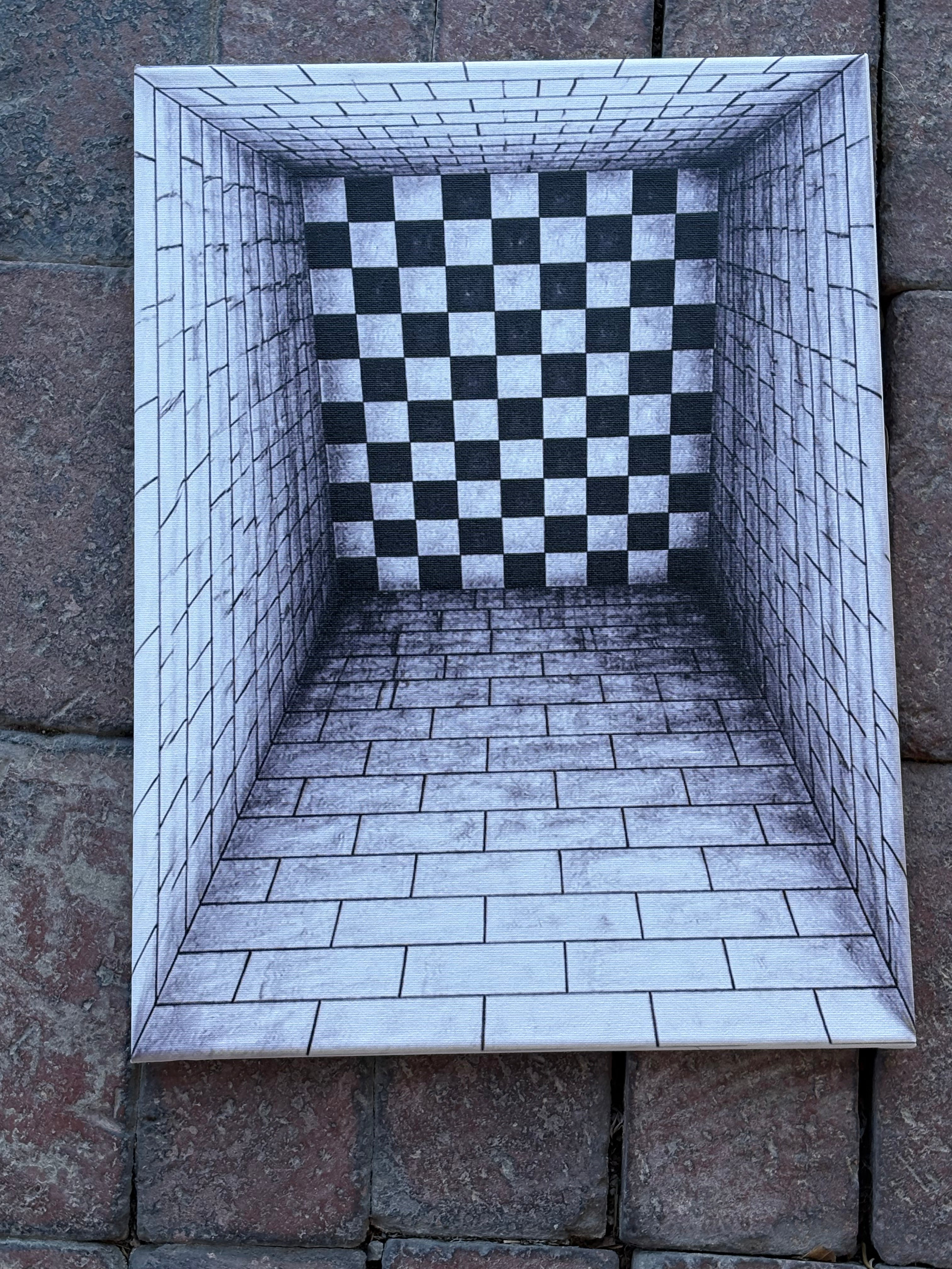 The Drop-Underground Optical Canvas12x16 $30 unframed, $40 framed