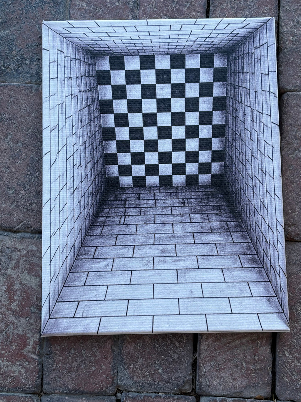 The Drop — Underground Optical Canvas, 12×16
