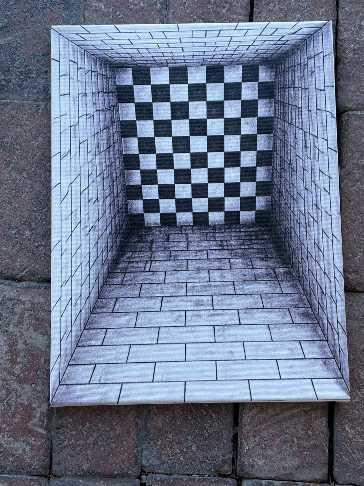 The Drop — Underground Optical Canvas, 12×16