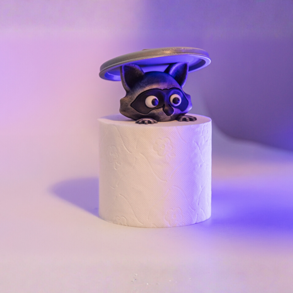 Toilet Paper Bandits! Spare toilet paper holder