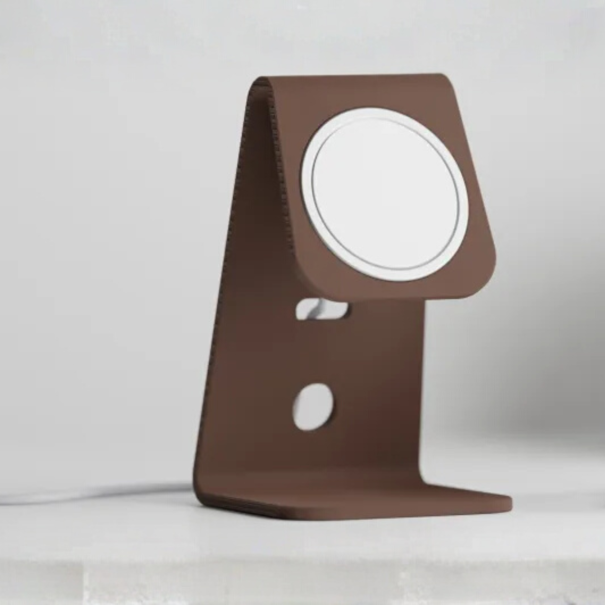 Minimalist MagSafe Phone Stand – Modern Magnetic Desk Holder for iPhone | Sleek Matte Design