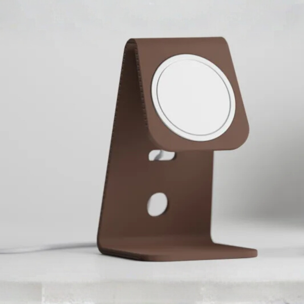 Minimalist MagSafe Phone Stand – Modern Magnetic Desk Holder for iPhone | Sleek Matte Design