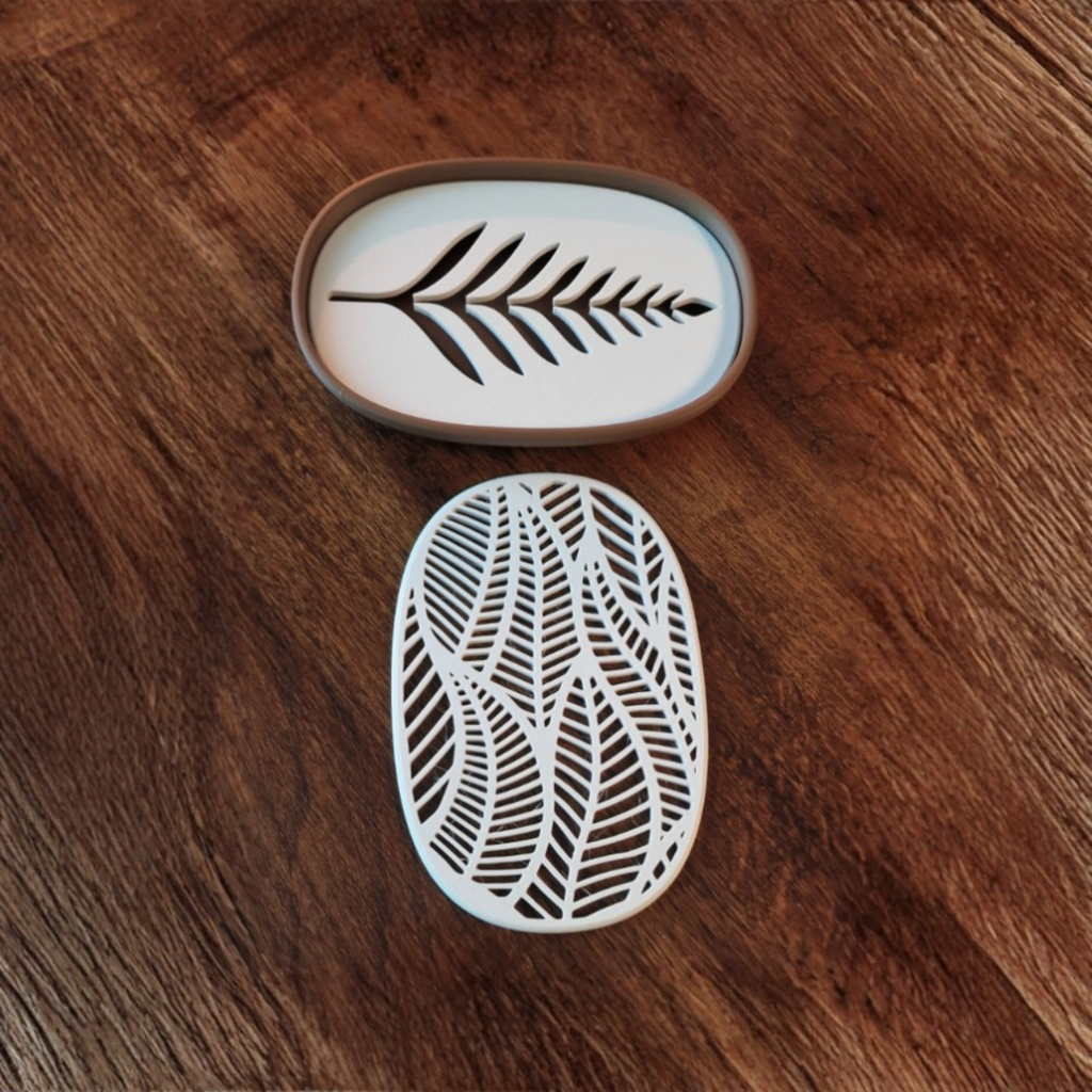 Ripple Vein  Oval Base soap dish holder sponge holder