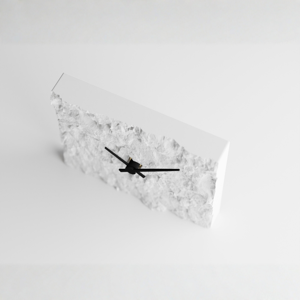 Rock Clock – Modern Stone Texture Clock for Minimalist Home Décor