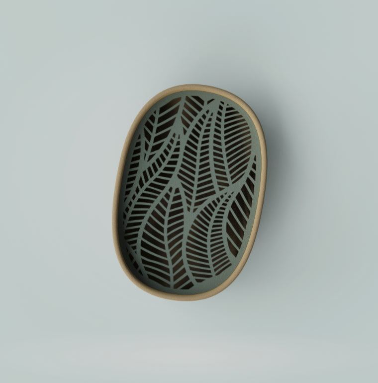 Ripple Vein  Oval Base soap dish holder sponge holder