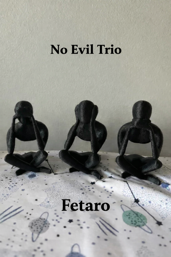 No Evil Trio - Minimalist Modern Sculptures Inspired by the Timeless Proverb