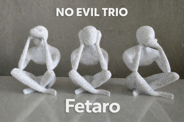 No Evil Trio - Minimalist Modern Sculptures Inspired by the Timeless Proverb