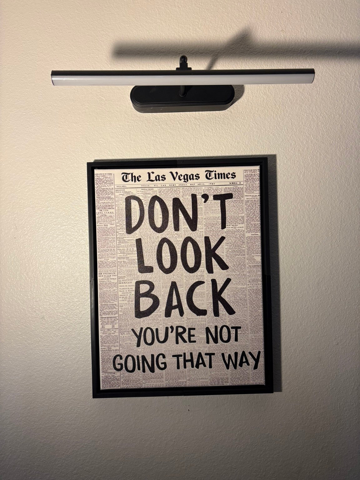 Don't Look Back You're Not Going That Way canvas 12x16