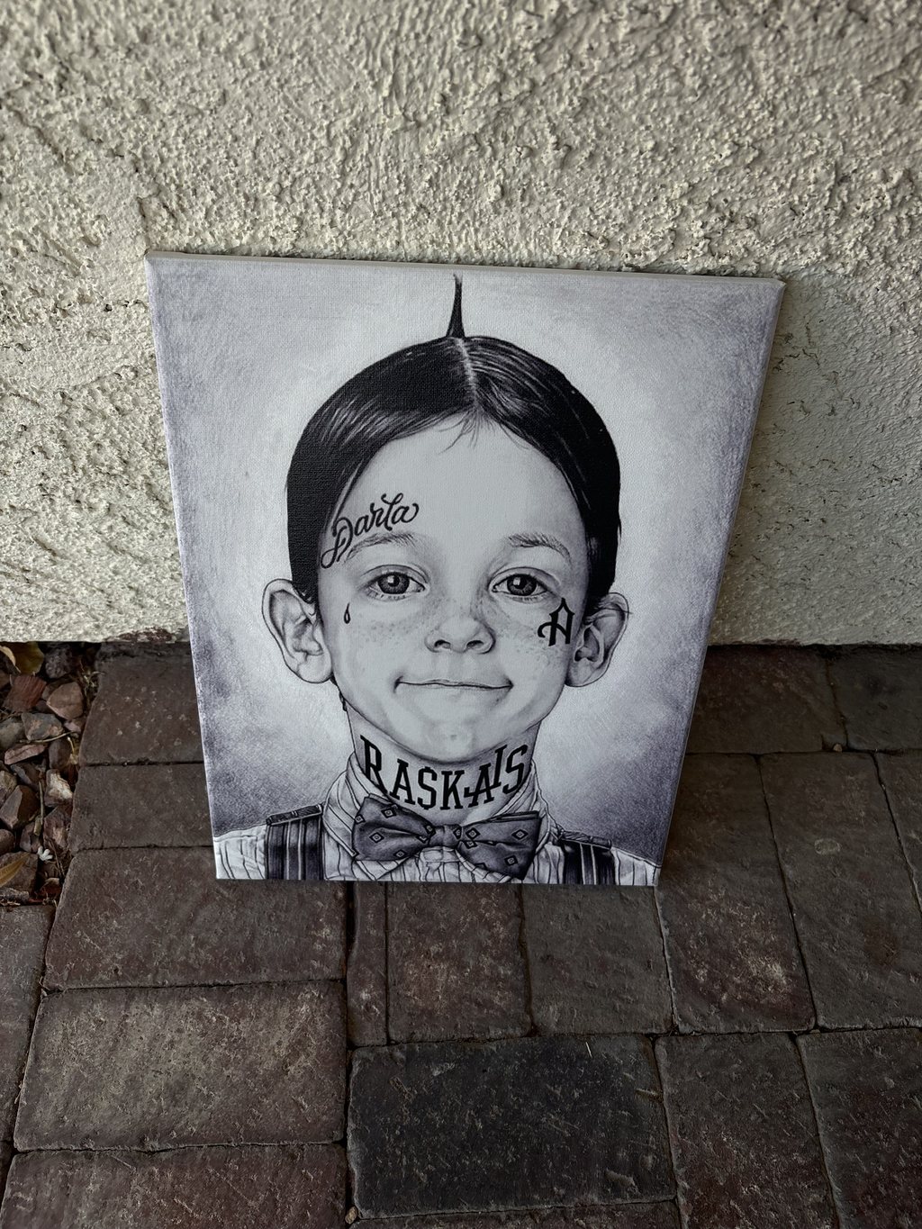 The little rascals alfalfa Thugged Out 12x16 canvas,