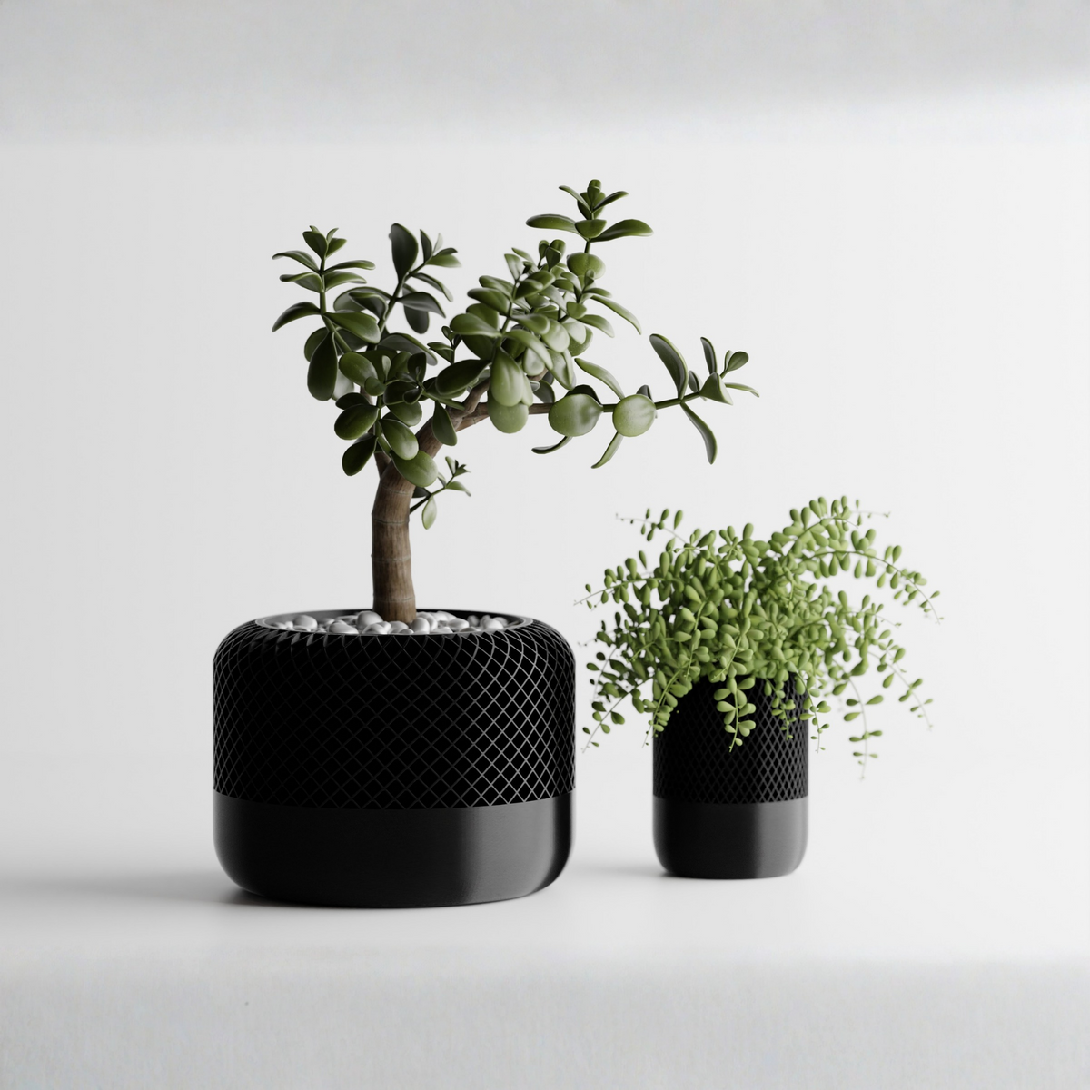 Round Modern Apple HomePod Style Plant Pot Vases