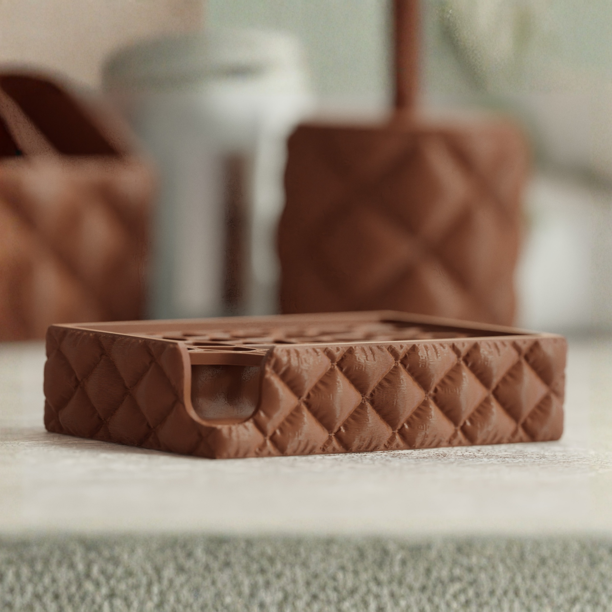 Modern 3D Printed Soap Dish with Interchangeable Drain Designs - Stylish & Durable Bathroom Accessory