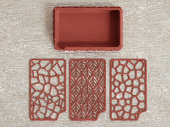 Modern 3D Printed Soap Dish with Interchangeable Drain Designs - Stylish & Durable Bathroom Accessory