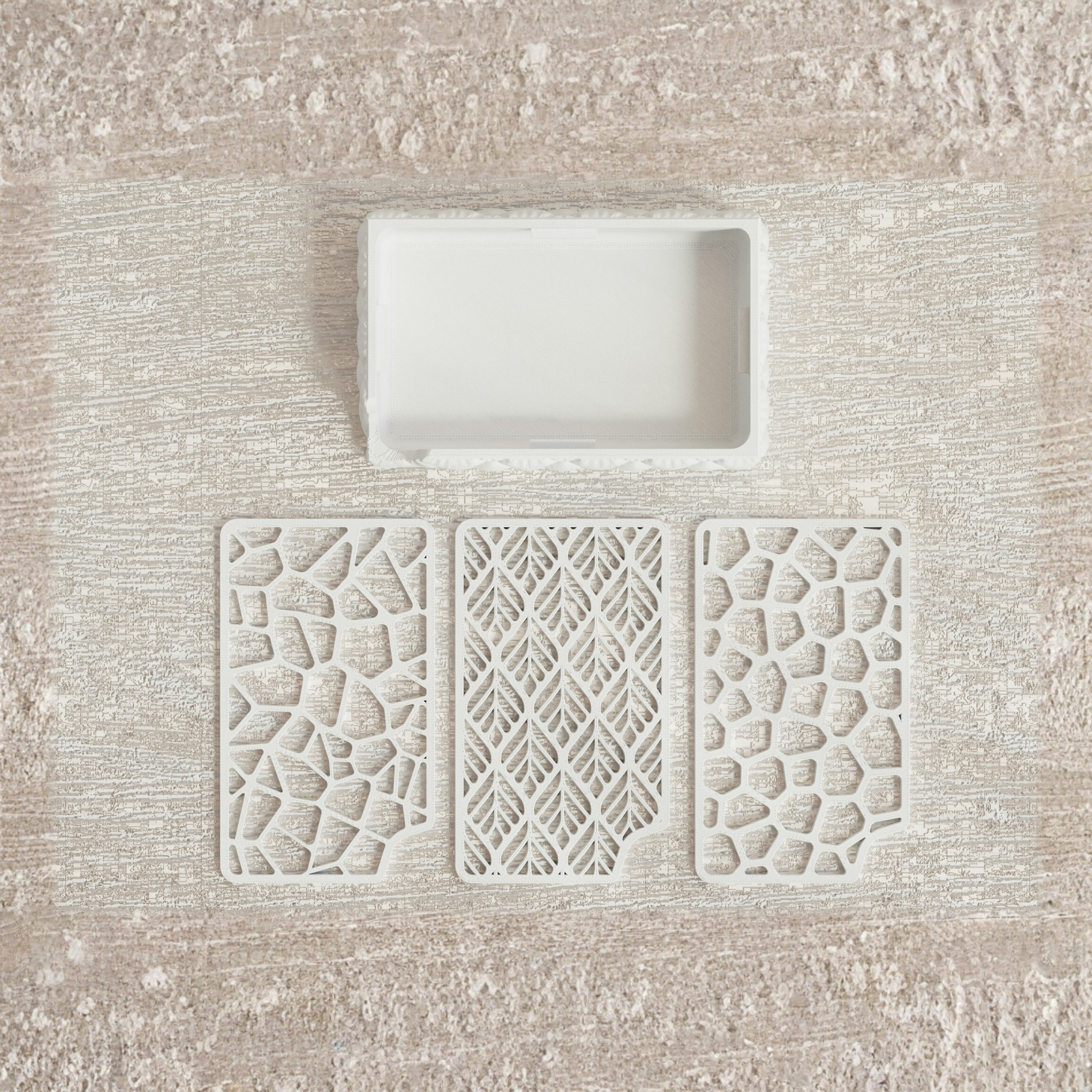 Modern 3D Printed Soap Dish with Interchangeable Drain Designs - Stylish & Durable Bathroom Accessory