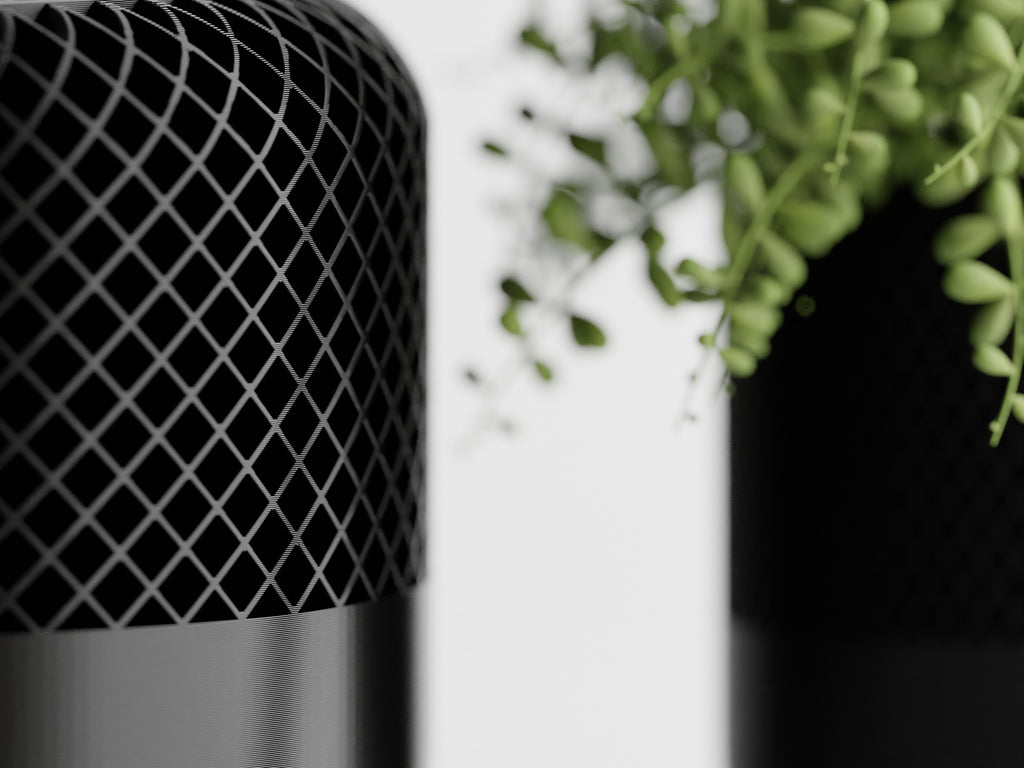 Round Modern Apple HomePod Style Plant Pot Vases